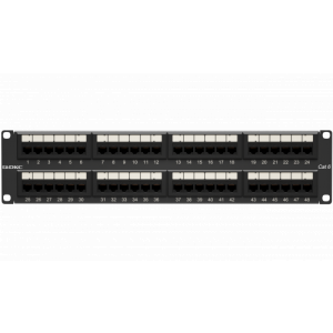 Патч-панель 19",2U,CAT6, 48 портов RJ45, неэкранированная RN6PPU242