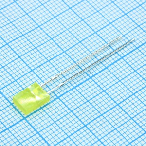 FYL-25A3YD1B FYL-2513YD, Светодиод 2х5мм/желтый/590нм/10мкд/матовый/130°