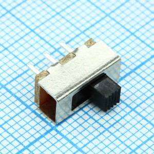 SS12F20G3-G, Переключатель движковый вертикальный (ON-ON) 0.3А 50В, высота движка 3мм, монтаж в отверстие