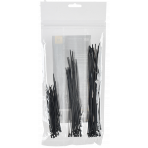 Набор хомутов 2.5х100; 2.5х150; 2.5х200 чер. (уп.75шт) UNH35-N02-075