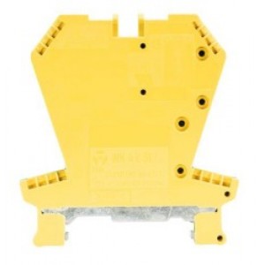 Заземляющая клемма WK 4 E SL, Заземляющая этажная клемма, 2 этажа, тип фиксации провода: винтовой, номинальное сечение: 4 мм кв., ширина: 6 мм, цвет: желто-зеленый, тип монтажа: DIN35