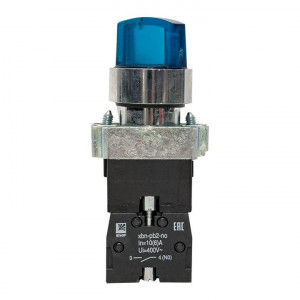 Переключатель BD21 2P c синей подсветкой 230В NO PROxima xb2-bk21-b-230