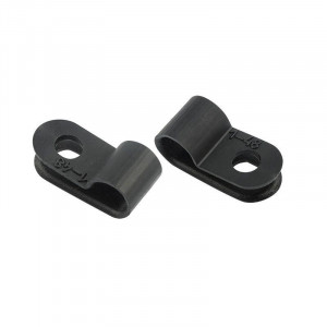 Скоба кабельная под винт 5мм черн. (уп.50шт) 07-4405-1