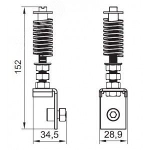 Устройство натяжное для алюминиевых колонн 3 и 4.2м 09578R