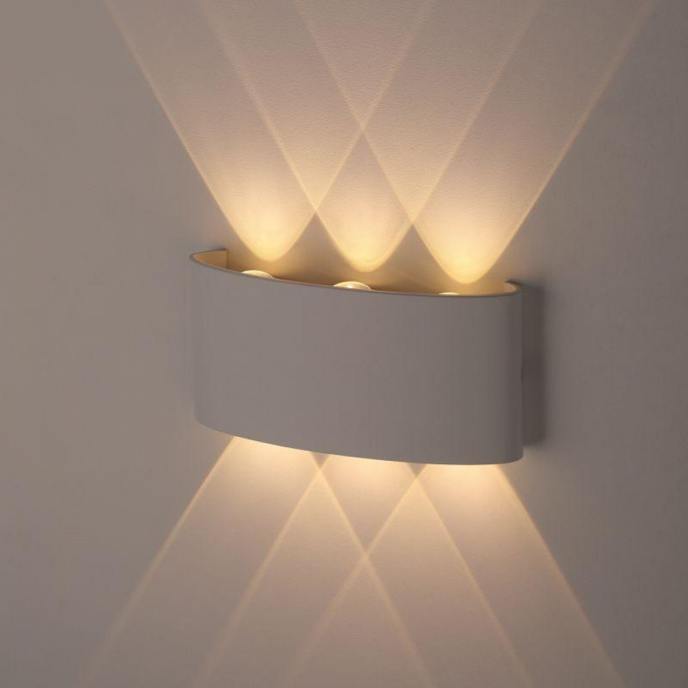 Изображение товара Светильник светодиодный декоративный настенный IP54 белый 6х1Вт Эра WL12 WH