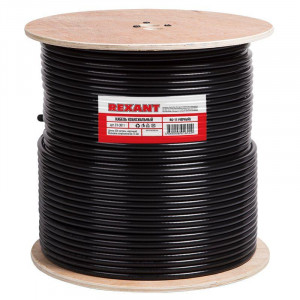 Кабель коаксиальный магистральный RG-11U, 75Ом, CCS/Al/Al, 83%, 305м, OUTDOOR, черный, в бухте 305м для прокладки вне помещений