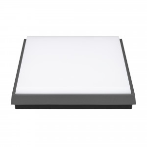 Светильник LGD-AREA-S240x240-25W Day4000 (GR, 110 deg, 230V) 032427, Накладной светильник 25Вт, серый алюминиевый корпус, матовый рассеиватель из поликарбоната. Цвет ДНЕВНОЙ БЕЛЫЙ 4000K, св.поток 2540лм, CRI(Ra)>80, угол 110°. Размер 240x240x45мм. IP54. Питание AC220-240V, 26Вт, встроенный драйвер.