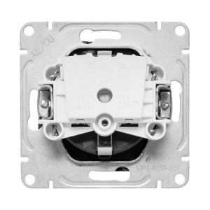 Механизм розетки, 16А, с заземлением, без шторок, ч-рный Эпика EKF UP1-SOB-110