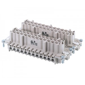 Вилочная контактная вставка 72.310.4853.0, Вилочная контактная вставка, винтовая фиксация, 48 полюсов + PE, типоразмер 48B, 690V, 16A, сечение обслуживаемых проводников 0,5-2,5 мм кв, тип покрытия контактов: олово