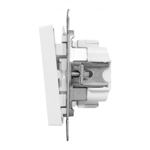 Механизм выключателя, одноклавишный, перекр-стный, белый Эпика EKF UP1-SWW-12