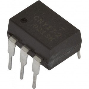 CNY17F-2, Оптопара транзисторная, x1 5.3кВ 70В 10мА Кус=63…125%