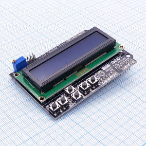 LCD1602-keypad, ЖК индикатор с кнопками