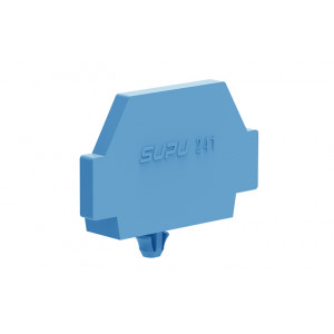 Боковая крышка 241634, Крышка боковая, для клемм 240…, с защелкой в панель, цвет: синий