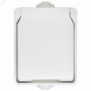 FORS Розетка 1-местная с заземлением для открытой установки 16А IP54 РСб20-3-ФБ белый ERS12-K01-16-54-DC