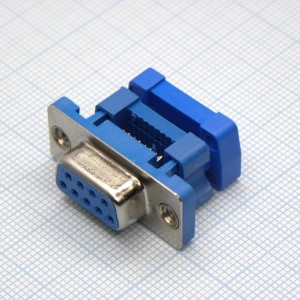 L-KLS1-222-09-F-L, D-SUB разъем IDC для плоского кабеля, стандартная плотность, розетка