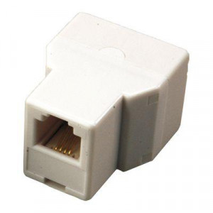 Двойник телефонный UTP, RJ-14 (6P4C) (гнездо - 2 гнезда) 03-0032