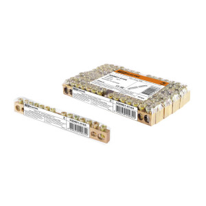 Шина "N" нулевая 6х9мм 14/1 (14групп/крепеж по центру) инд. стикер SQ0801-0104