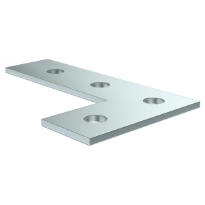 Пластина соед. L-образная удлин. для STRUT-профиля EZ CLM50D-PLS-150-40