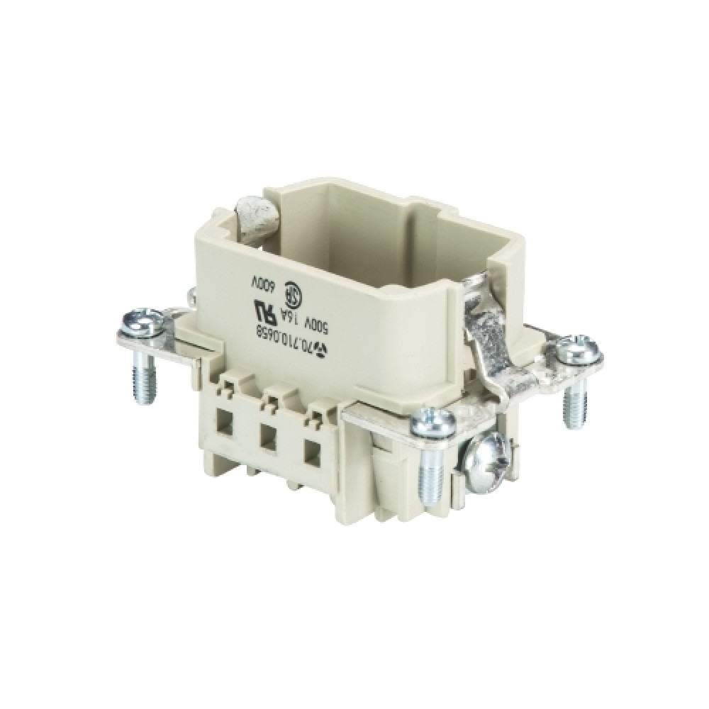 Изображение товара Вилочная контактная вставка BAS STC 6 50 6 полюсов + PE 500В 16А