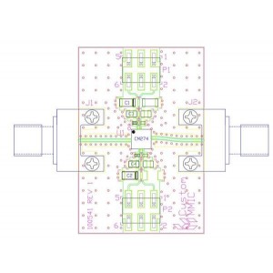 CMD274P4-EVB, Радиочастотные средства разработки EVB 2 - 20 GHz Low Phase Noise Amplifie