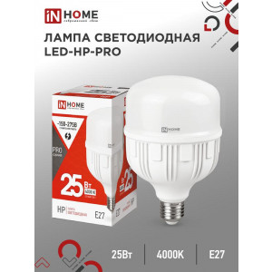 Лампа светодиодная высокомощная LED-HP-PRO 25Вт цилиндр 4000К нейтр. бел. E27 2380лм 230В 4690612031057