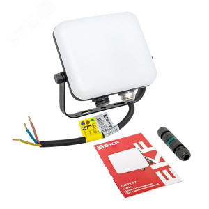 Прожектор светодиодный СДО-4002 20Вт 4000К IP65 с равномерной засветкой LUMA EKF FLL-4002-20-4000