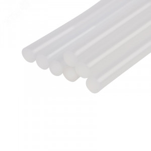 Стержни клеевые 7мм,100мм, 6шт/уп, прозр, блистер