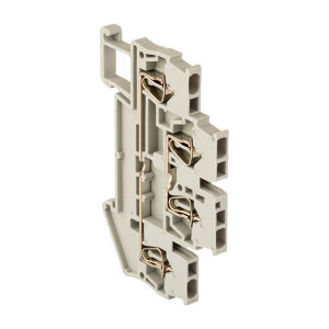 Колодка клеммная пружинная двойная JXB-ST-1.5 17.5А серая PROxima plc-jxb-st-1.5-4-2