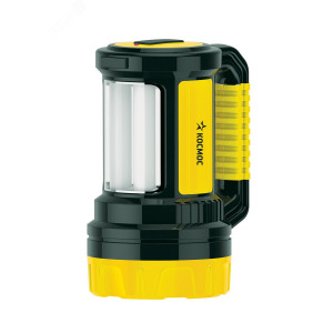 Фонарь аккумуляторный LED 5Вт 3 режима боков. панель 10Вт ЗУ 220/12В KOCAc2005W_Ex