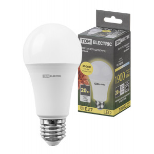 Лампа светодиодная А60 20 Вт, 230 В, 3000 К, E27 SQ0340-0493