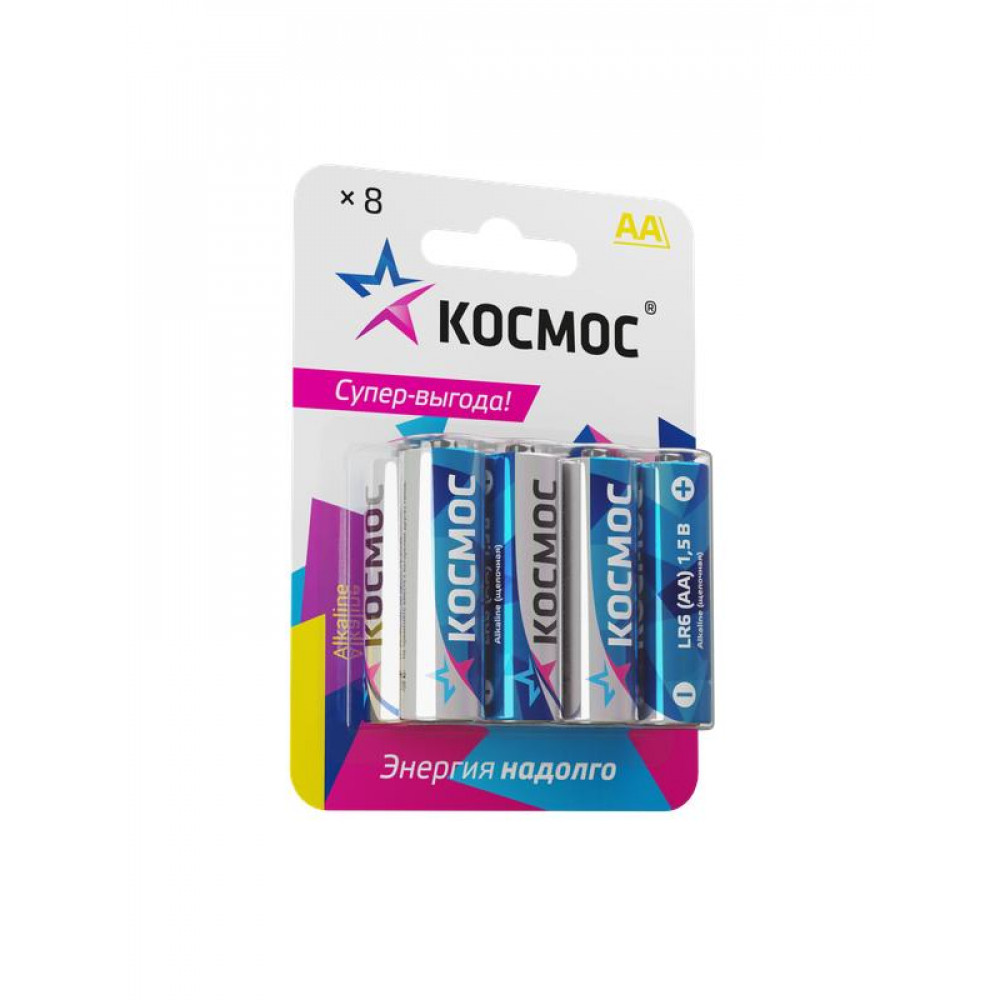 Изображение товара Элемент питания алкалиновый AA/LR6 BP-8 (блист.8шт) KOCLR6BL8 Изображение товара Элемент питания алкалиновый AA/LR6 BP-8 (блист.8шт) KOCLR6BL8