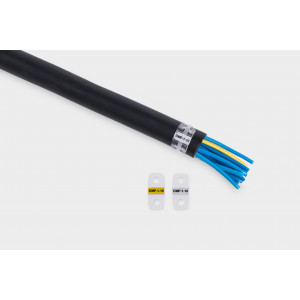 Держатель маркера DMP-1-10 (под каб.стяж., уп. 500 шт.), 715110, Контейнер для маркера, крепление на кабеле стяжкой, высота устанавливаемого маркера 4,6 мм, в упаковке 500 держателей для установки маркера HIC