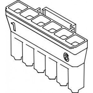 172672-2008, Headers & Wire Housings Super-Sabre 7.5mm Recp Hsg 8Ckt