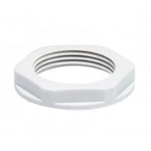 Гайка  M12-LN, Гайка, M12х1,5, SW 17 мм, материал: пластик, цвет: серый