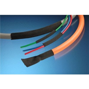 FITFAB-1 BK004, Термоусадочные трубки и оплетка WOVEN FABRIC TUBING 200ft SPOOL BLACK