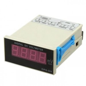 DP-6  2. 20. 200. 600V DC, Цифровой LED вольтметр DC 2/20/200/600В ±0,5%, 220В красный