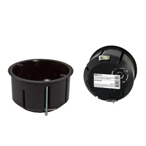 Установочная коробка СП D73х45мм, саморезы, метал. лапки, IP20, инд. штрихкод, SQ1403-0909