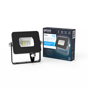 Прожектор светодиодный Qplus 10 W 850 lm IP65 6500K графитовый серый 1/20 690511310