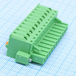 2EDGKDM-5.08-11P-14-00A(H), Нажимной безвинтовой клеммный блок 11 контактов шаг 5.08мм