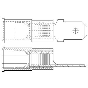 19025-0007, Клеммы QK DISCONNECT MALE 14-16 AWG