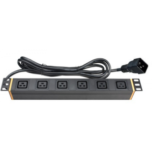 Блок распределения питания (PDU) 19" 16A, Вых:6 х C19, Вх:C20 х 2м R519C146