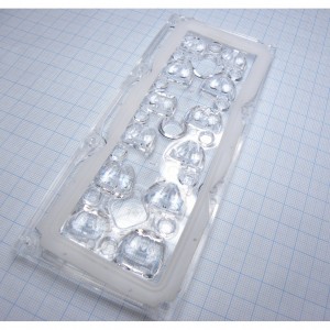 CS12862_STRADA-IP-2X6-DWC, Групповая линза 2x6 под 12 светодиодов LG Innotek серии LEMWA33X, уличная овальная диаграмма направленности, в комплекте силиконовая прокладка, эфф=96%, 173x71,4x7,92мм