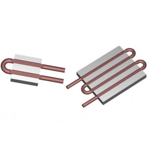 120459, Радиаторы Exposed Tube Liquid Cold Plate, 6-Pass, 12 Inch