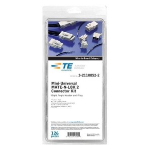 3-2110852-2, Проводные клеммы и зажимы AMPMODU MOD IV-V 216 PC Kit