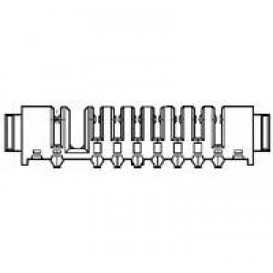 1717620-1, Электропитание платы 2.5MM PITCH BATT REC ASY 8POS. R/A