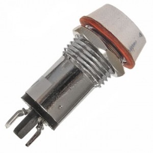 L-617-R  12V  (12MM), Светодиодный индикатор на панель в отверстие 12мм, красный, 12в