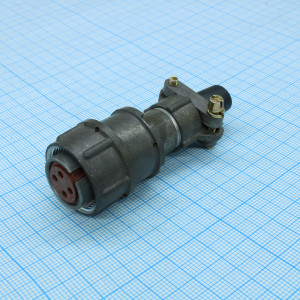 RM18-4-TK-S-D, Соединитель цилиндрический диаметр 18 мм 4 контакта 400 В 10 А