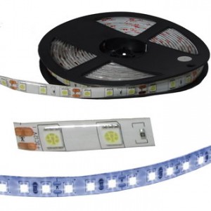 5050 300LED IP65 12V WHITE, Светодиодная лента 5050, 300 LED, IP65, 12 В, цвет белый тёплый, длина 5 м