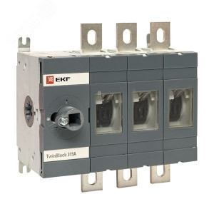 Рубильник 3п 315А без рукоятки управления TwinBlock PROxima tb-s-315-3p