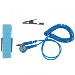 Антистатический браслет 12-0255, с заземлением, длина 2м